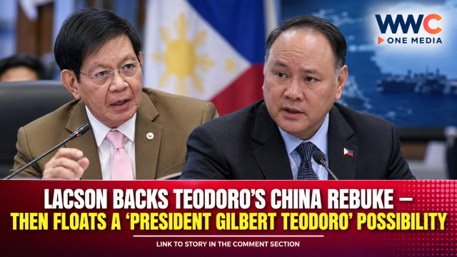 Lacson Backs Teodoro’s China Rebuke — Then Floats a ‘President Gilbert Teodoro’ Possibility