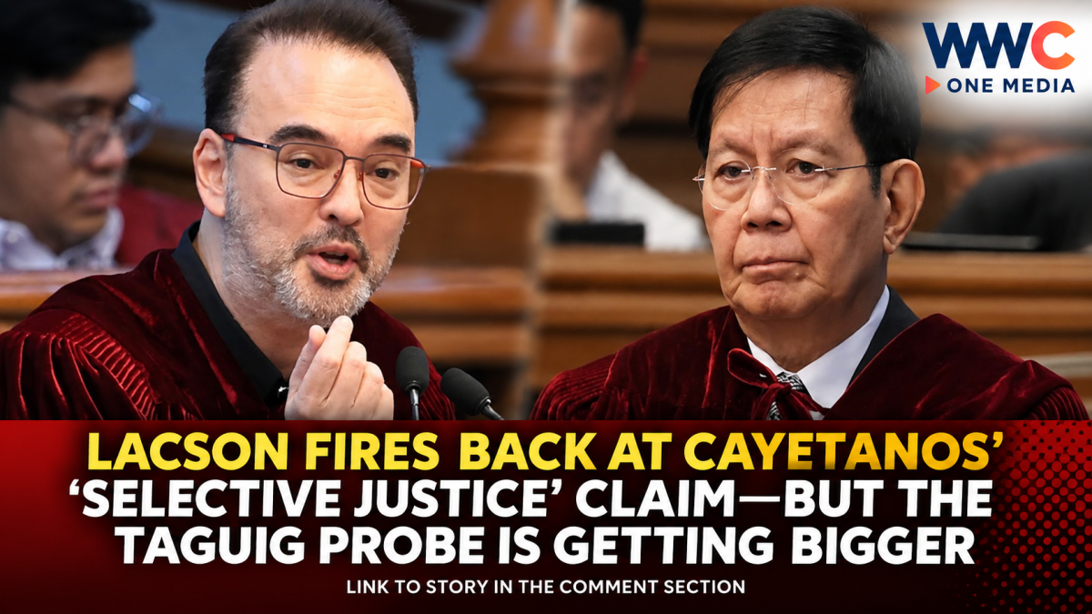 Lacson Fires Back at Cayetanos’ ‘Selective Justice’ Claim—But the Taguig Probe Is Getting Bigger
