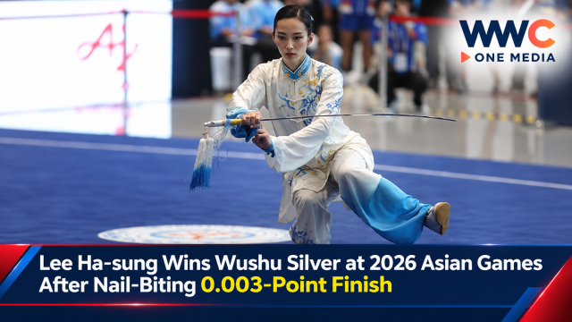Lee Ha-sung Wins Wushu Silver at 2026 Asian Games After Nail-Biting 0.003-Point Finish