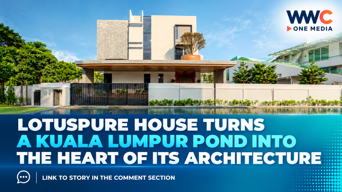 Lotuspure House Turns a Kuala Lumpur Pond Into the Heart of Its Architecture