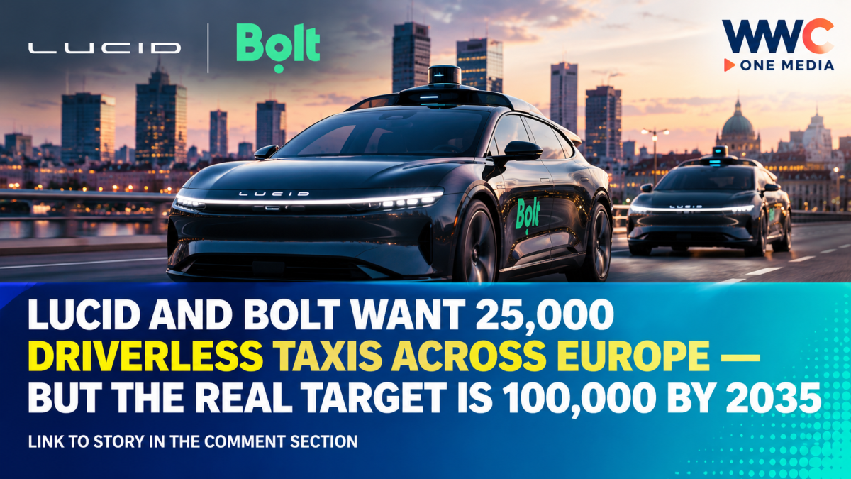 Lucid and Bolt Want 25,000 Driverless Taxis Across Europe — But the Real Target Is 100,000 by 2035