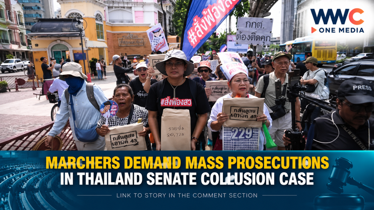 Marchers Demand Mass Prosecutions in Thailand Senate Collusion Case