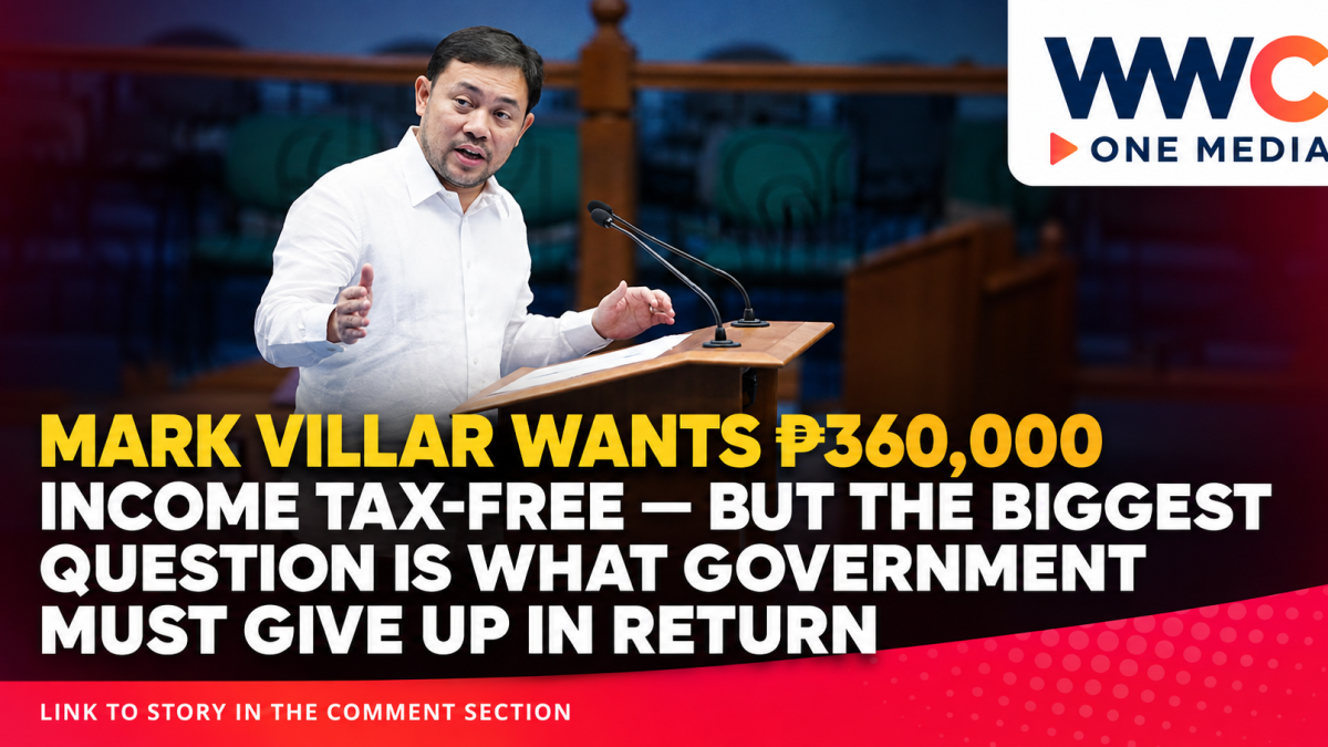 Mark Villar Wants ₱360,000 Income Tax-Free — But the Biggest Question Is What Government Must Give Up in Return