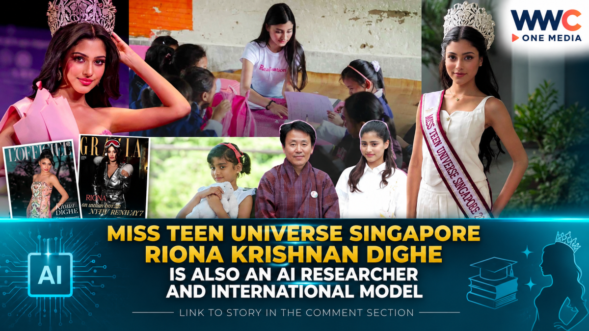 Miss Teen Universe Singapore Riona Krishnan Dighe Is Also an AI Researcher and International Model