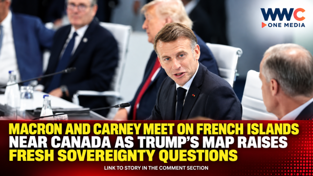 Macron and Carney Meet on French Islands Near Canada as Trump’s Map Raises Fresh Sovereignty Questions