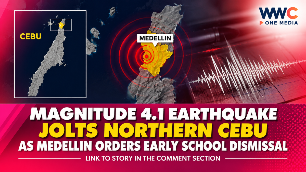Magnitude 4.1 Earthquake Jolts Northern Cebu as Medellin Orders Early School Dismissal