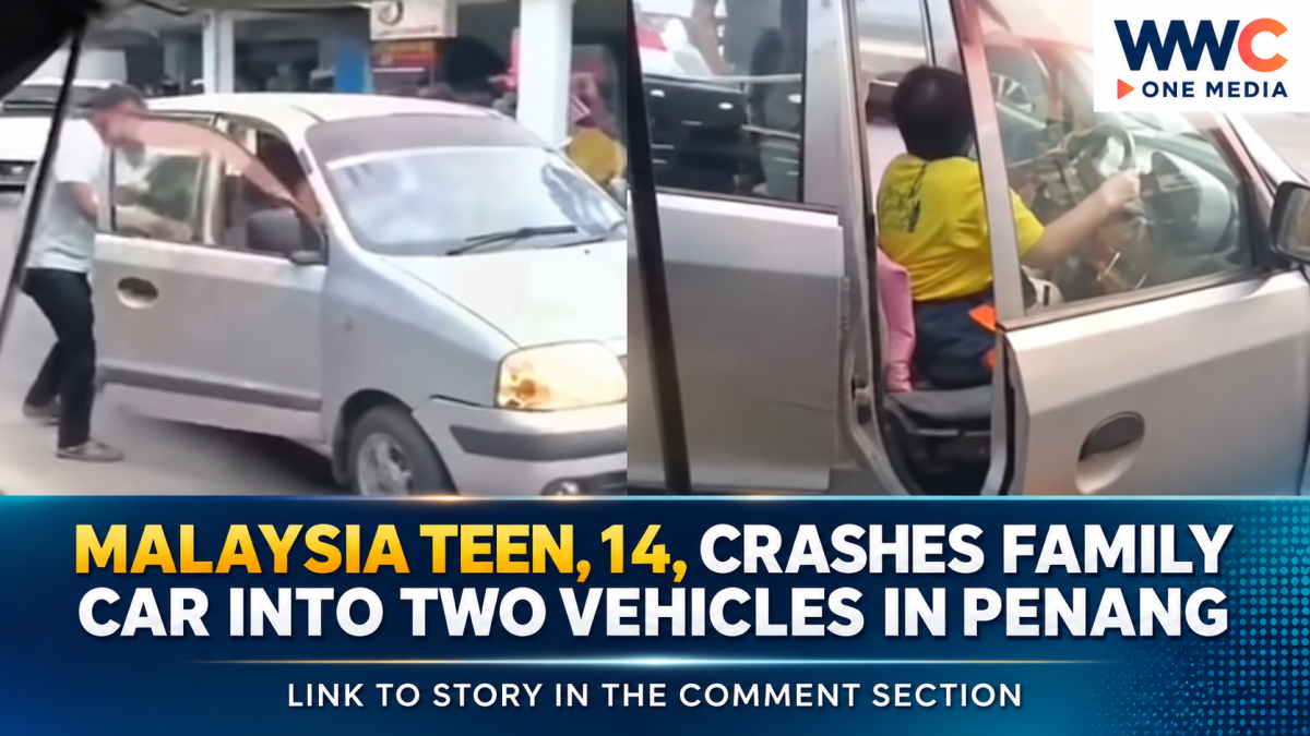 Malaysia Teen, 14, Crashes Family Car Into Two Vehicles in Penang