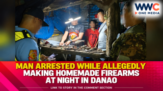 Man Arrested While Allegedly Making Homemade Firearms at Night in Danao