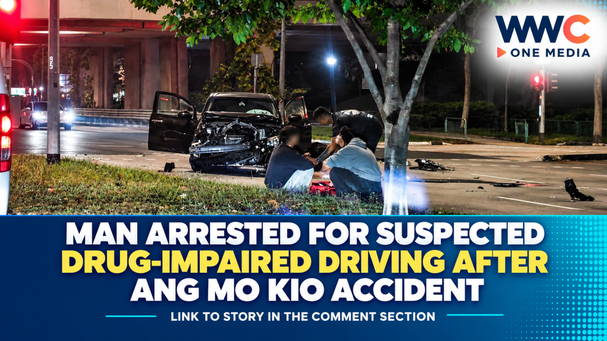 Man Arrested for Suspected Drug-Impaired Driving After Ang Mo Kio Accident