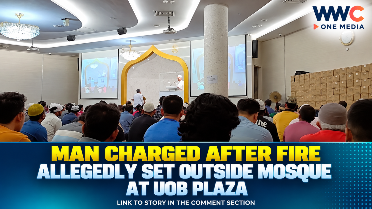 Man Charged After Fire Allegedly Set Outside Mosque at UOB Plaza