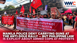 Manila Police Deny Carrying Guns at the Anti-DOLE Rally — But Philippine Law Is Explicit About Armed Cops at Protests
