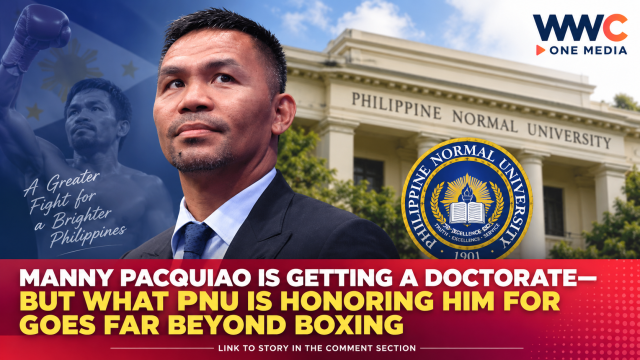 Manny Pacquiao Is Getting a Doctorate—But What PNU Is Honoring Him For Goes Far Beyond Boxing