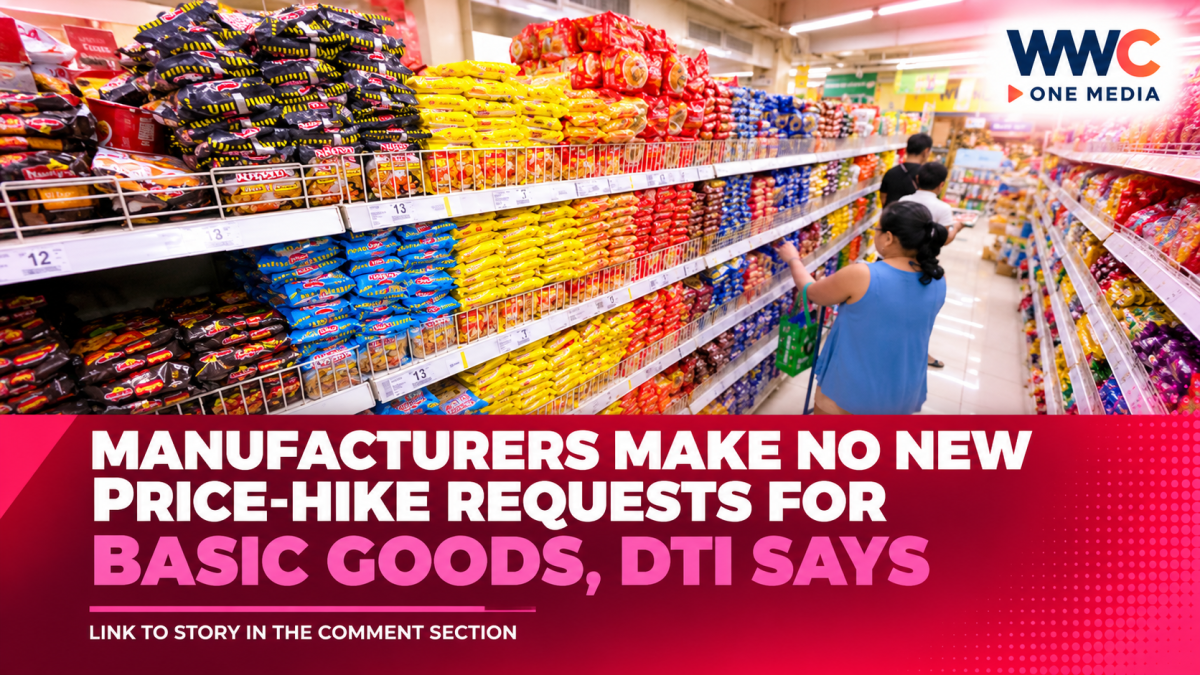 Manufacturers Make No New Price-Hike Requests for Basic Goods, DTI Says