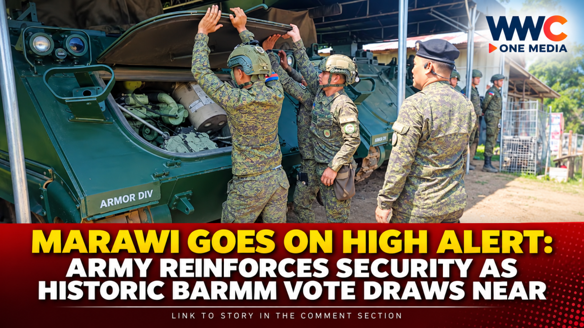 Marawi Goes on High Alert: Army Reinforces Security as Historic BARMM Vote Draws Near