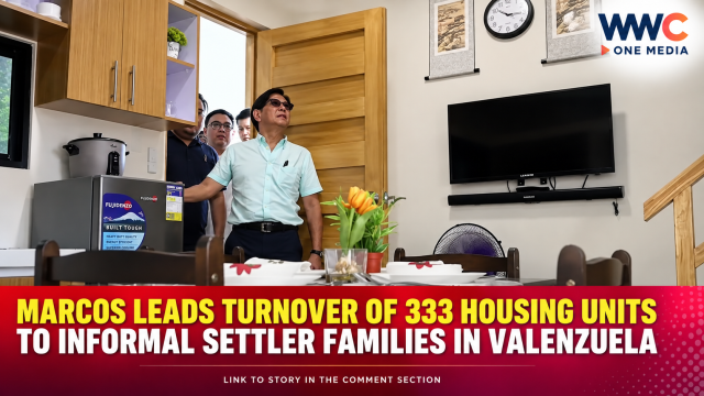 Marcos Leads Turnover of 333 Housing Units to Informal Settler Families in Valenzuela