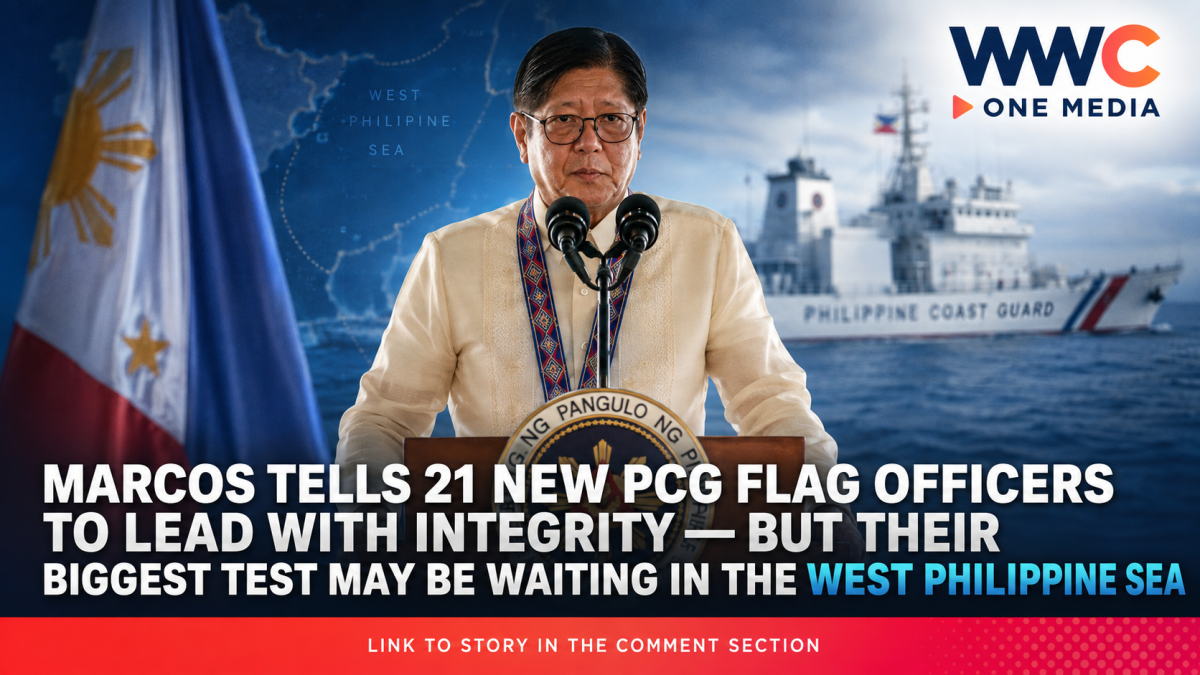 Marcos Tells 21 New PCG Flag Officers to Lead With Integrity — But Their Biggest Test May Be Waiting in the West Philippine Sea