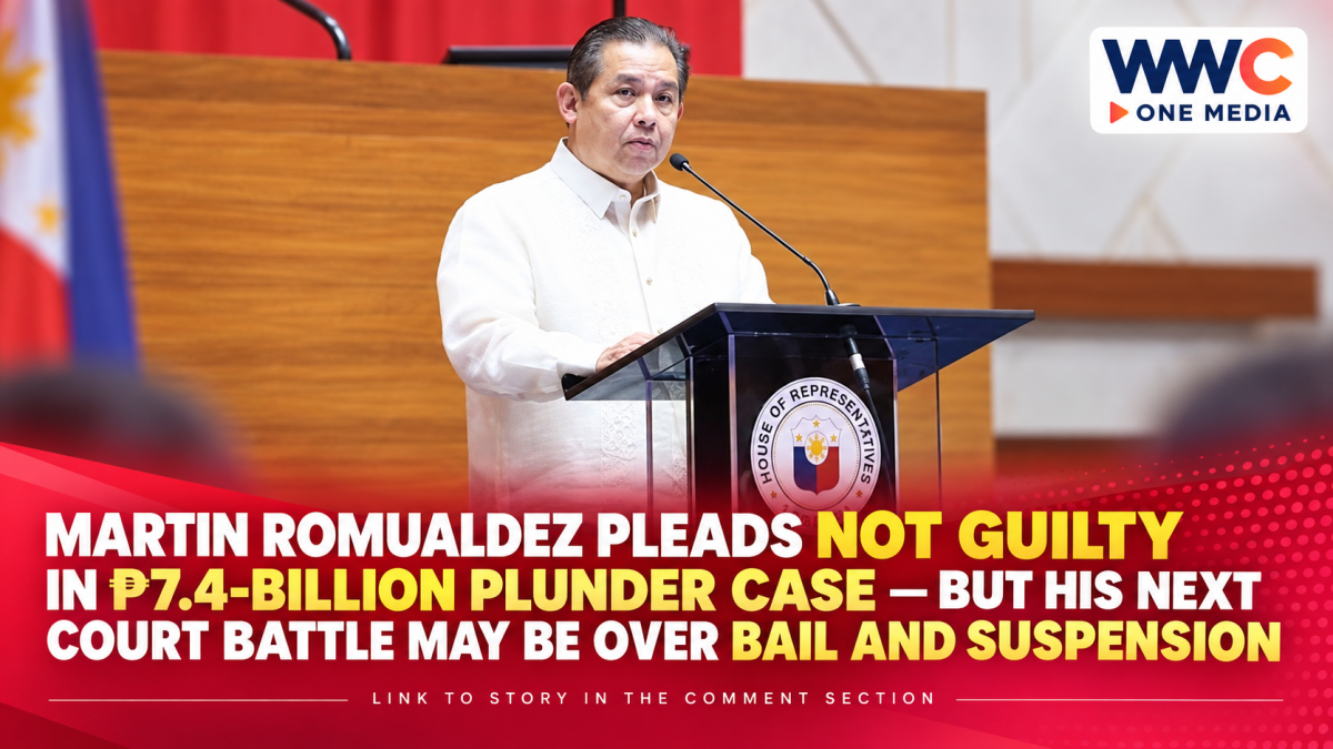 Martin Romualdez Pleads Not Guilty in ₱7.4-Billion Plunder Case — But His Next Court Battle May Be Over Bail and Suspension