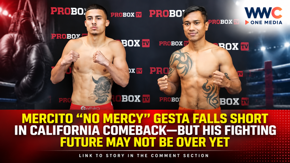 Mercito “No Mercy” Gesta Falls Short in California Comeback—But His Fighting Future May Not Be Over Yet