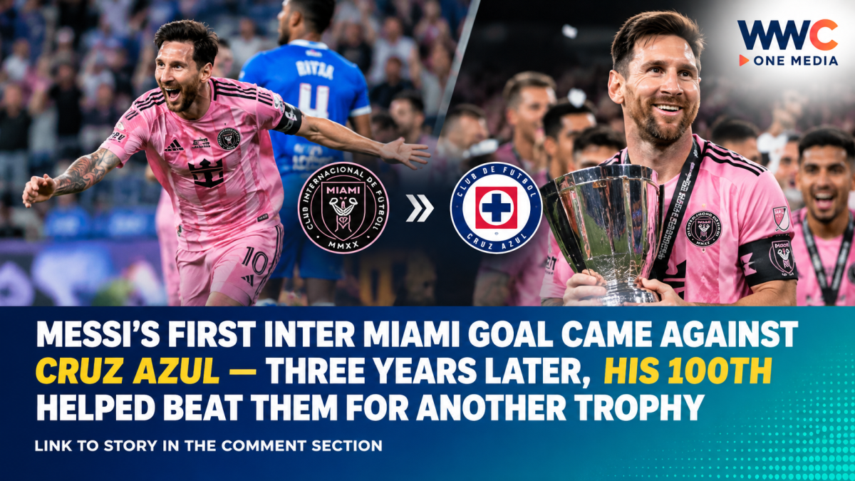 Messi’s First Inter Miami Goal Came Against Cruz Azul — Three Years Later, His 100th Helped Beat Them for Another Trophy