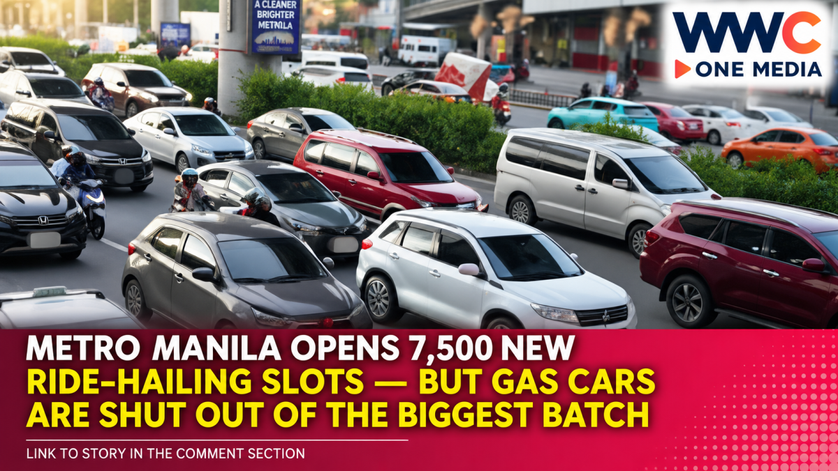 Metro Manila Opens 7,500 New Ride-Hailing Slots — But Gas Cars Are Shut Out of the Biggest Batch