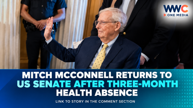 Mitch McConnell Returns to US Senate After Three-Month Health Absence