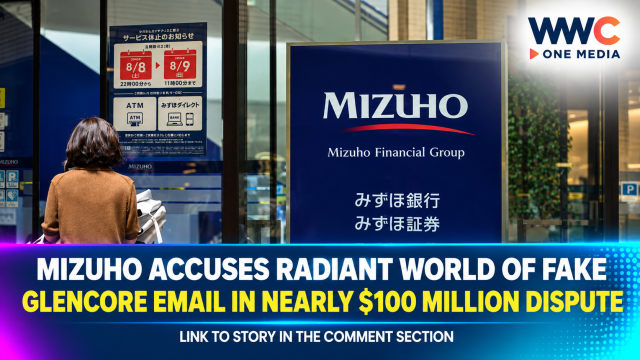 Mizuho Accuses Radiant World of Fake Glencore Email in Nearly $100 Million Dispute