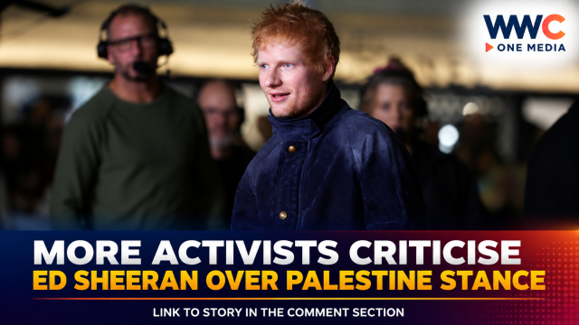 More Activists Criticise Ed Sheeran Over Palestine Stance