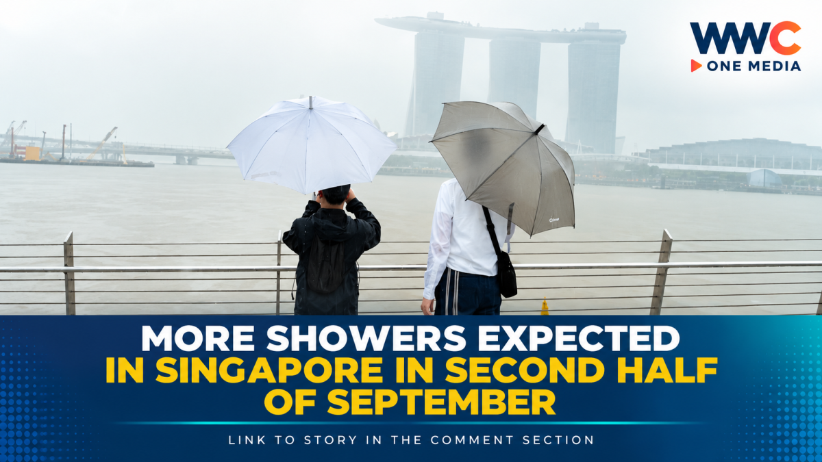More Showers Expected in Singapore in Second Half of September