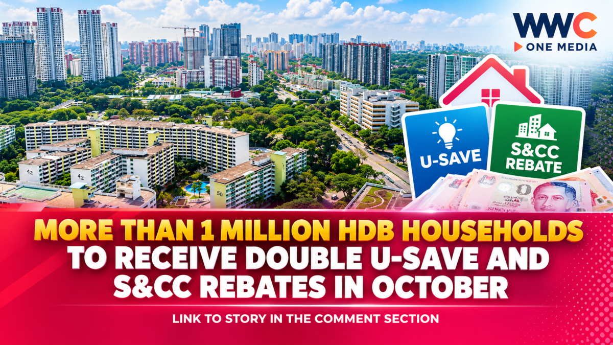 More Than 1 Million HDB Households to Receive Double U-Save and S&CC Rebates in October