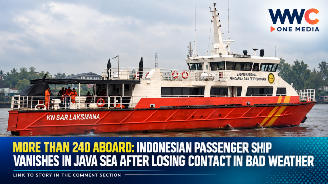 More Than 240 Aboard: Indonesian Passenger Ship Vanishes in Java Sea After Losing Contact in Bad Weather