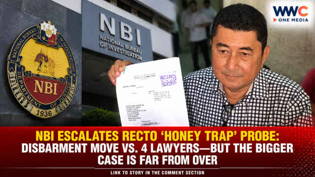 NBI Escalates Recto ‘Honey Trap’ Probe: Disbarment Move vs. 4 Lawyers—But the Bigger Case Is Far From Over