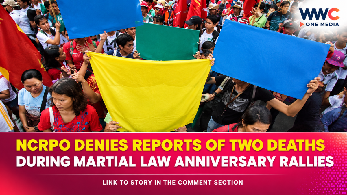 NCRPO Denies Reports of Two Deaths During Martial Law Anniversary Rallies