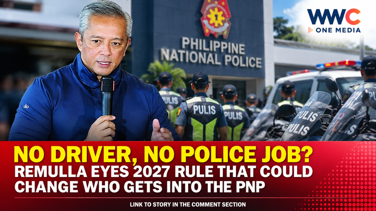 NO DRIVER, NO POLICE JOB? Remulla Eyes 2027 Rule That Could Change Who Gets Into the PNP