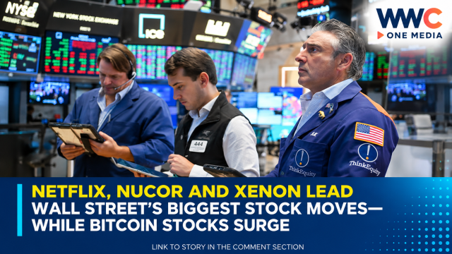 Netflix, Nucor and Xenon Lead Wall Street’s Biggest Stock Moves—While Bitcoin Stocks Surge