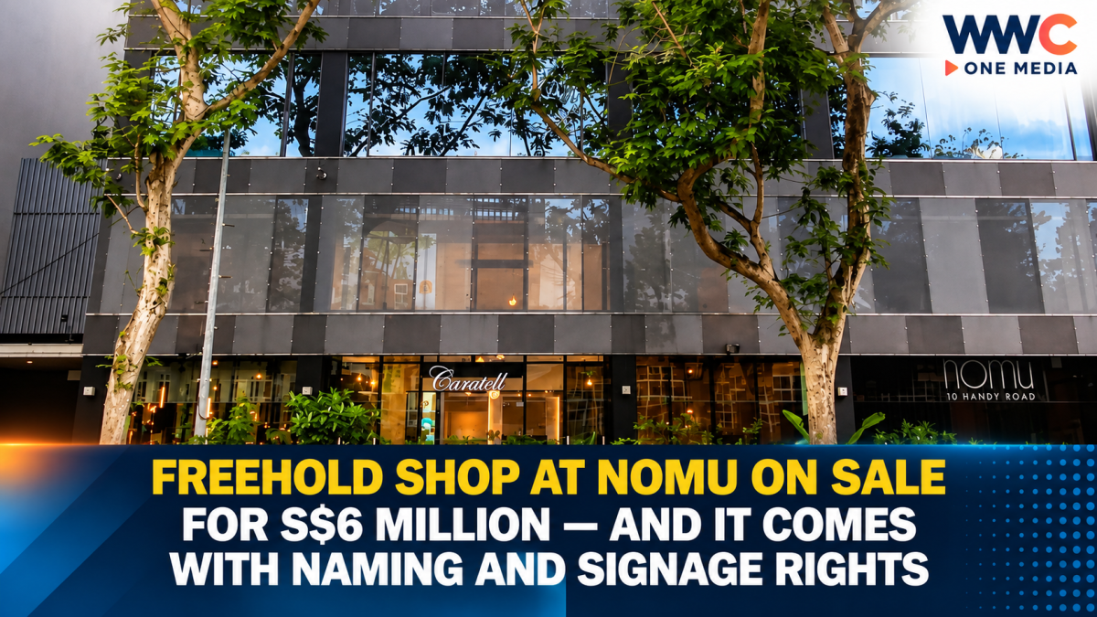 Freehold Shop at Nomu on Sale for S$6 Million — and It Comes With Naming and Signage Rights