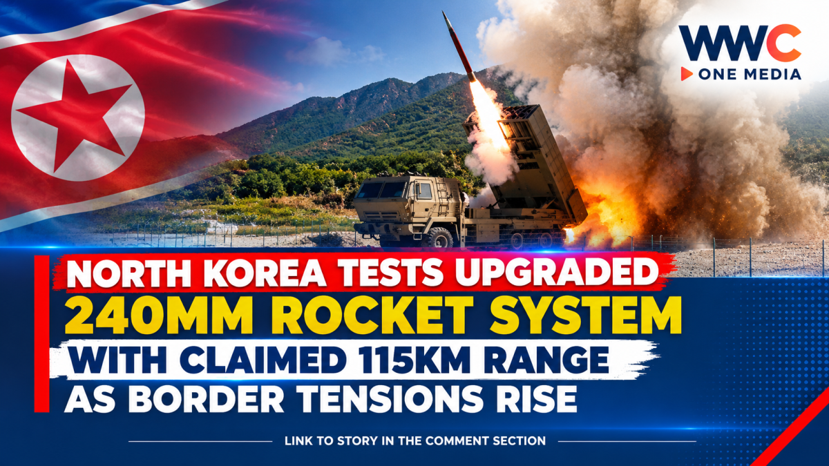 North Korea Tests Upgraded 240mm Rocket System With Claimed 115km Range as Border Tensions Rise