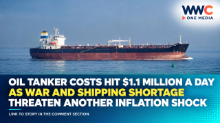 Oil Tanker Costs Hit $1.1 Million a Day as War and Shipping Shortage Threaten Another Inflation Shock