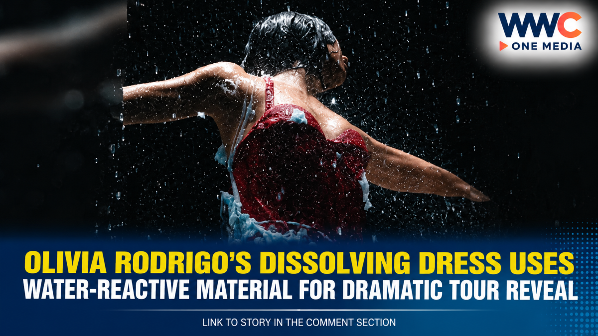 Olivia Rodrigo’s Dissolving Dress Uses Water-Reactive Material for Dramatic Tour Reveal