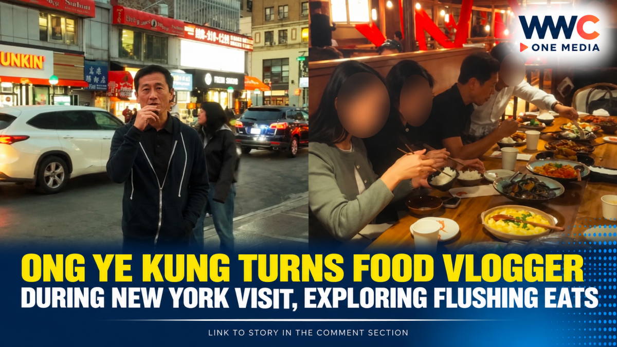 Ong Ye Kung Turns Food Vlogger During New York Visit, Exploring Flushing Eats