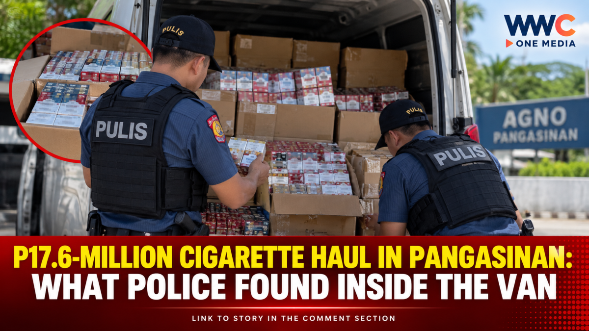 P17.6-MILLION CIGARETTE HAUL IN PANGASINAN: WHAT POLICE FOUND INSIDE THE VAN