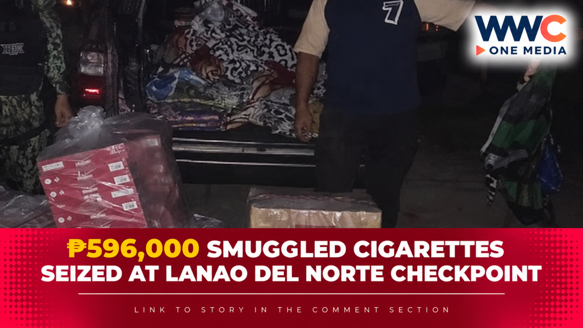 P596,000 Smuggled Cigarettes Seized at Lanao del Norte Checkpoint