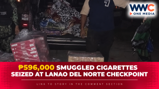 P596,000 Smuggled Cigarettes Seized at Lanao del Norte Checkpoint