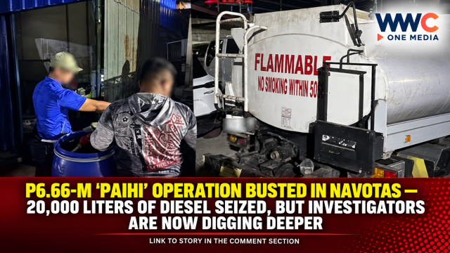 P6.66-M ‘PAIHI’ OPERATION BUSTED IN NAVOTAS — 20,000 Liters of Diesel Seized, But Investigators Are Now Digging Deeper