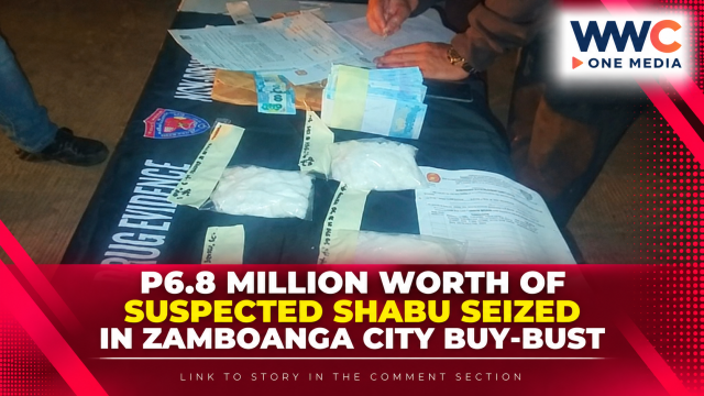 P6.8 Million Worth of Suspected Shabu Seized in Zamboanga City Buy-Bust