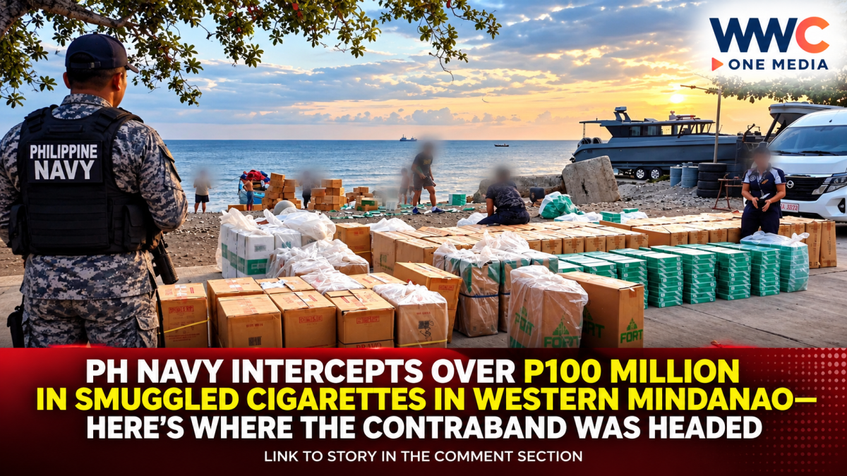 PH Navy Intercepts Over P100 Million in Smuggled Cigarettes in Western Mindanao—Here’s Where the Contraband Was Headed