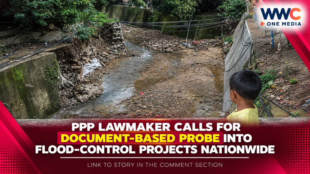 PPP Lawmaker Calls for Document-Based Probe Into Flood-Control Projects Nationwide