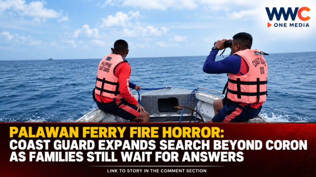 Palawan Ferry Fire Horror: Coast Guard Expands Search Beyond Coron as Families Still Wait for Answers