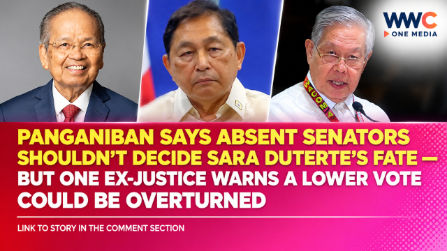 Panganiban Says Absent Senators Shouldn’t Decide Sara Duterte’s Fate — But One Ex-Justice Warns a Lower Vote Could Be Overturned