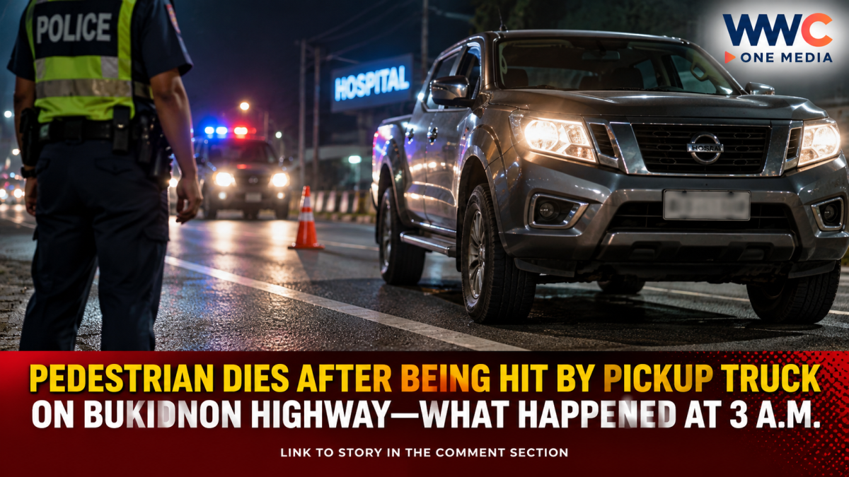 Pedestrian Dies After Being Hit by Pickup Truck on Bukidnon Highway—What Happened at 3 A.M.