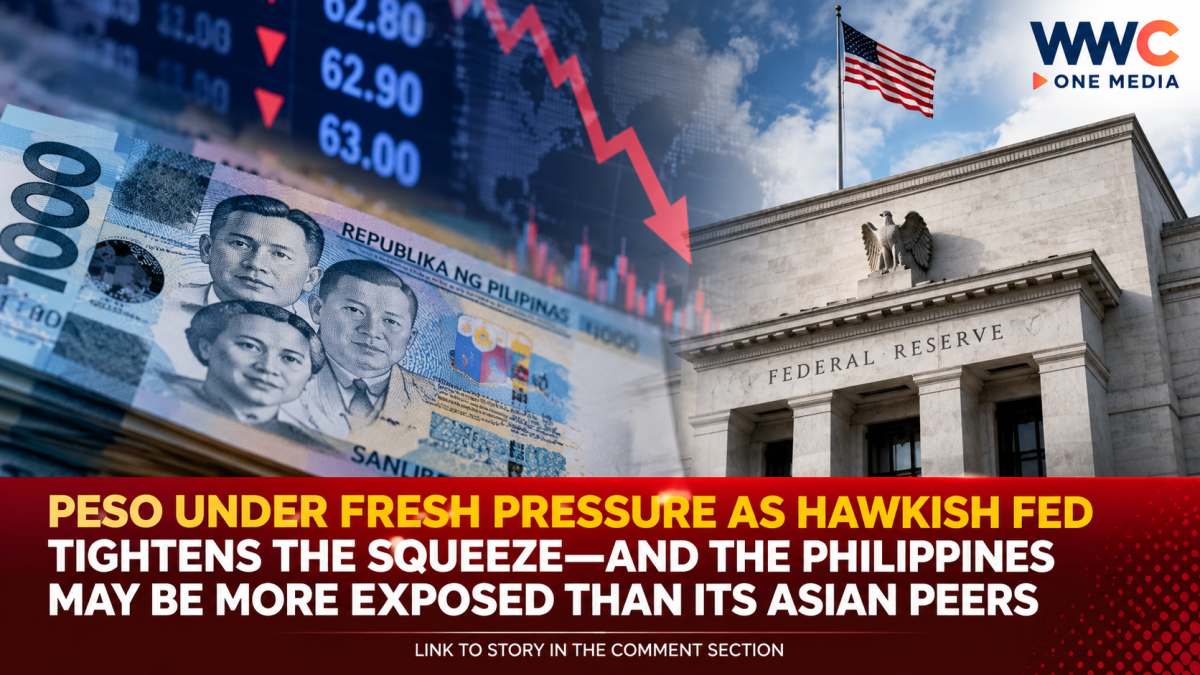 Peso Under Fresh Pressure as Hawkish Fed Tightens the Squeeze—And the Philippines May Be More Exposed Than Its Asian Peers